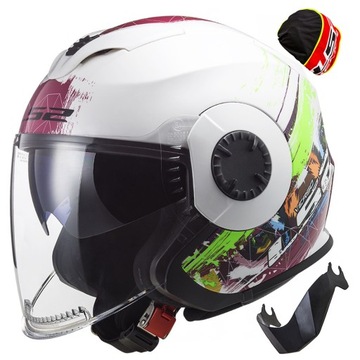 KASK MOTOCYKLOWY OTWARTY LS2 OF570 VERSO SPRING XS