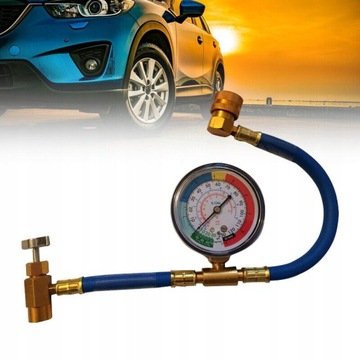 WĄŻ Z MANOMETR I ZAWOREM KLIMATYZACJI DO R134A