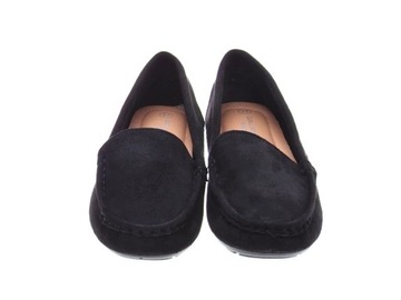 МОКАСИНЫ ЗАМШЕВЫЕ ЖЕНСКИЕ черные размер 39