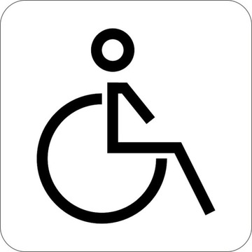TABLICZKA Aluminium Piktogram - Toaleta inwalida