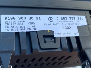 MERCEDES GLE 166 W166 PŘÍSTROJOVÁ DESKA BUDÍKY 43 AMG EVROPA '17 280KM/H