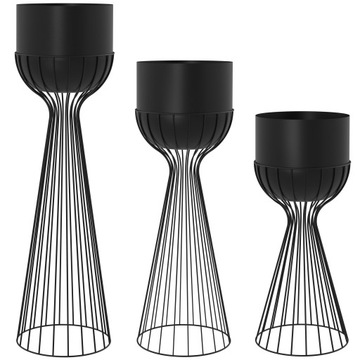 Набор металлических подставок для цветов LOFT Design, 3 шт.