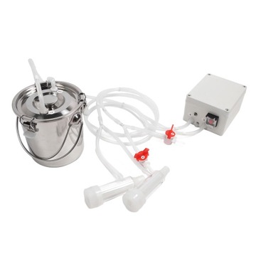 Elektryczny dojarz o pojemności 3 l, z możliwością użycia rąk, z silikonowym kubkiem ze stali nierdzewnej, z otworem na rurkę