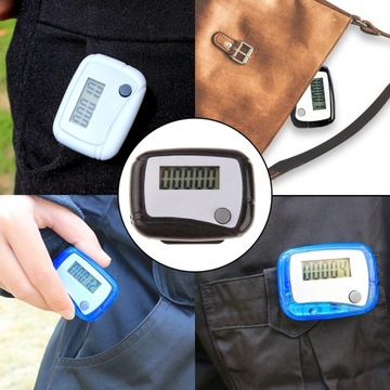 Step Walking Liczniki Czujnik krokomierza Krok czarny