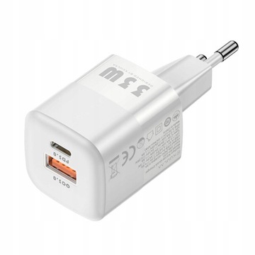 Przenośny podróżny podwójny port USB o mocy 33 W
