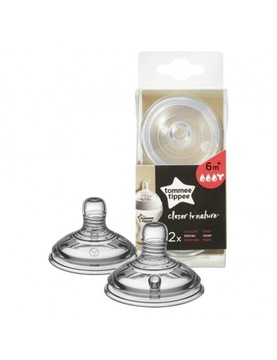 Tommee Tippee Smoczek Closer to Nature do Gęstych Pokarmów 6m+ 2 sztuki