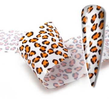 ТРАНСФЕРНАЯ ФОЛЬГА 100х4см узоры LEOPHER SPOTS