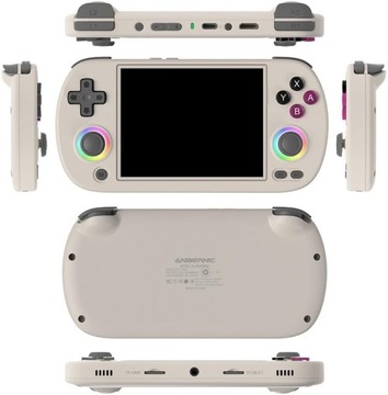 RG40XX H Retro konsola do gier, z oświetleniem RGB, 4,0-calowym ekranem IPS 64 GB