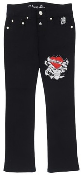 SPODNIE JEANSY Z HAFTEM BLUE QUEEN CZARNE r.34