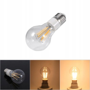 E27 СВЕТОДИОДНАЯ ЛАМПА НА НИТИ 12В 6ВТ EDISON