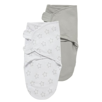 Meyco Baby Stars/Jednokolorowy otulacz dla niemowląt / cienki becik swaddle