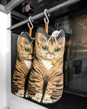 КУХОННЫЕ ПЕРЧАТКИ для кошек, толстые, для кошек, набор 2 шт.