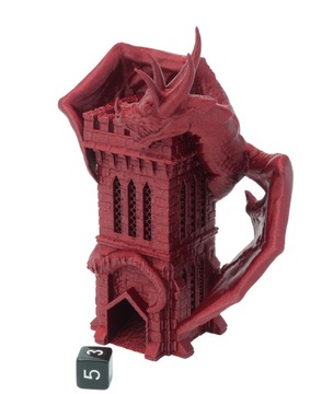 Дракон на башне - маленькая башня для игры в кости - Fates End Wyvern Tiny Towers Dice Tower