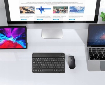 Тонкий беспроводной комплект из клавиатуры и мыши, тонкий, эргономичный с Bluetooth