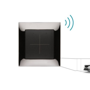 Одинарный разъем, матовый черный DW1.01/49 Simon