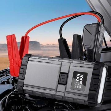 BOOSTER JUMP STARTER ROZRUCH 2500A 12V POWERBANK 65W 24000 MAH QC PD