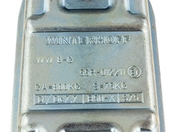 WINTERHOFF ШАРОВАЯ СЦЕПКА 800 кг КВАДРАТНЫЙ 60 мм крючок