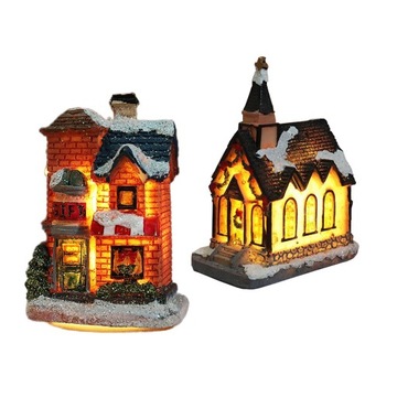 Village Houses Clearance Christmas Decoration with