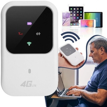 ПОРТАТИВНАЯ ТОЧКА WIFI, АККУМУЛЯТОР 4G 2400 МАЧ, КАРМАННЫЙ WI-FI МАРШРУТИЗАТОР
