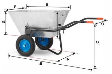 ПОДАЮЩИЙ КАРТРИДЖ ЯПОНСКАЯ ТАЧКА ОЦИНКОВАННАЯ ВЫШЕ 250 Л / 420 кг