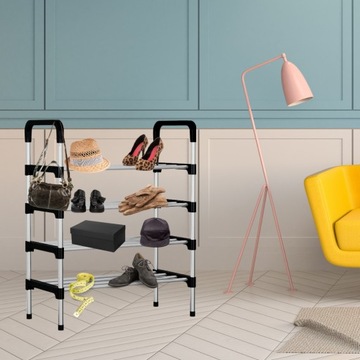 ПОЛКА ДЛЯ ОБУВИ ПОДСТАВКА КНИЖНЫЙ ШКАФ ПОЛКА 4 УРОВНЯ