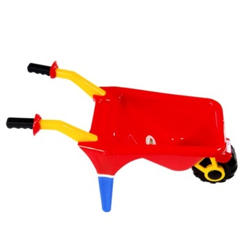 Детская тачка МЕГА + грабли + лопата + газонокосилка