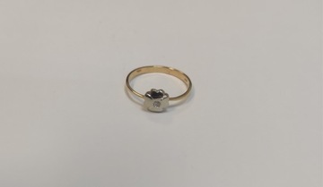 Złoty pierścionek z diamentem PR 750 W 2,03