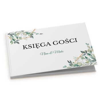 Персонализированная гостевая книга, 100 страниц, цветы.