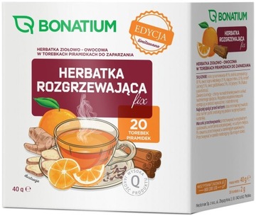 BONATIUM HERBATKA ROZGRZEWAJĄCA FIX Herbatka ziołowa 20 torebek