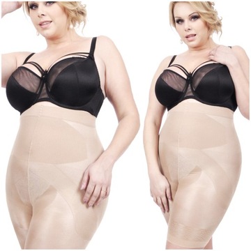 Orirose WYSOKIE Majtki WYSZCZUPLAJĄCE brzuch MODELUJĄCE uda pośladki SIZE +