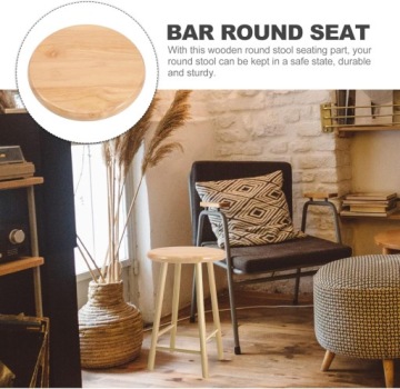 Veemoon круглое деревянное сиденье для замены барного стула
