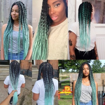 СИНТЕТИЧЕСКИЕ ВОЛОСЫ ДЛЯ МОСТА OMBRE GREEN C8