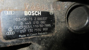 AUDI A8 D3 4.0 TDI 057130755G ČERPADLO VSTŘIKOVAČE
