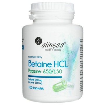 ALINESS BETAINE HCL PEPSYNA betaina trawienie 100k