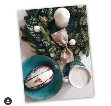 Wianek bożonarodzeniowy na drzwi stroik ŻYWY jodła