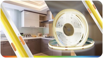 Установите светодиодную ленту NEON COB 24V 5M 4000K WHITE NELARLENTERENT FIENTERST 60 Вт дистанционное управление дистанционным управлением