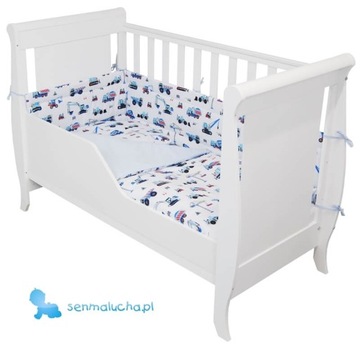 Кровать Миса 120х60, прорезыватели, матрас КПГ, перила