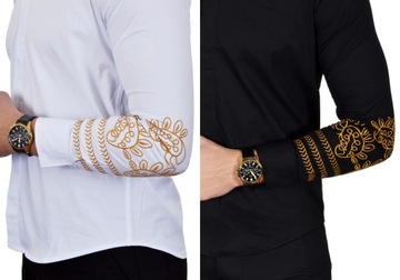 Мужская повседневная элегантная рубашка с вышивкой