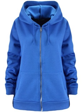 Klasyczna ciepła bluza z zamkiem i kapturem L/XL 40/42