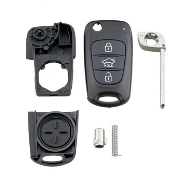 3 BN Flip Remote Key Fob Case Shell for KIA Rondo Sportage Soul Rio ~60615