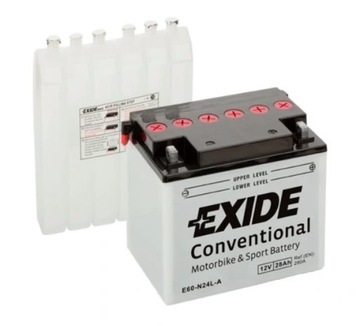 AKUMULATOR EXIDE Y60-N24L-A 12V 28Ah 280A P+ TRAKTOREK KOSIARKA