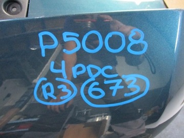 NÁRAZNÍK PEUGEOT 5008 4X PDC ZADNÍ