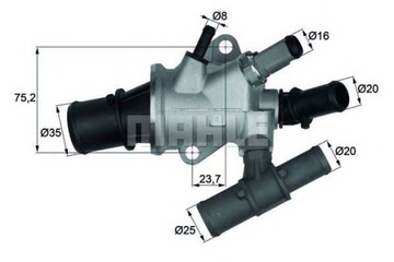 TERMOSTAT FIAT 88C DOBLO 1,9JTD BEHR