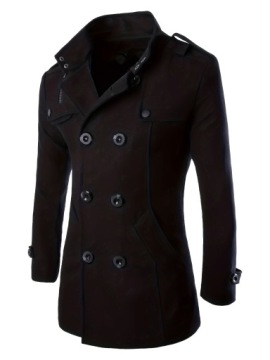 ELEGANCKI MĘSKI PŁASZCZ ZIMOWY JESIENNY