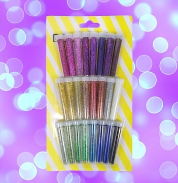 ZESTAW BROKAT SYPKI 24 KOLORY DO PRAC PLASTYCZNYCH