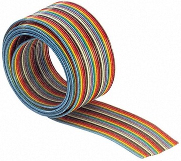 Taśma IDC AWG28 10-żyłowy -kolorowy -1 mb