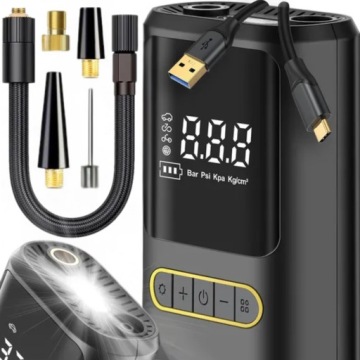 АККУМУЛЯТОРНЫЙ КОМПРЕССОР ЭЛЕКТРИЧЕСКИЙ МИНИ-НАСОС 10 БАР 4000 МАЧ POWERBANK