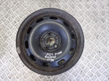 RÁFKY 15” OCELOVÉ KOMPLET VW FOX