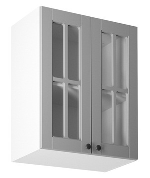 Szafka wisząca ze szkłem do kuchni Linea G60S GREY