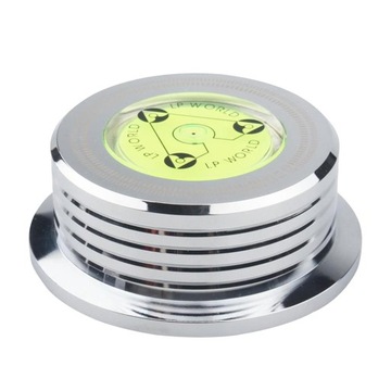 Gramofon Zacisk rejestratora Vinyk ze stopu aluminium ze biały